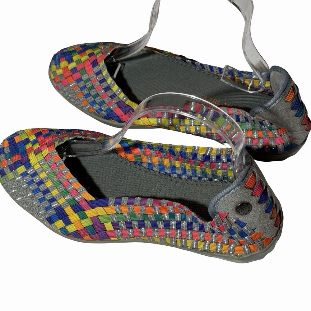 BERNIE MEV Flats Women's 39 (8.5) Catwalk Woven Elastic Sport Ballet Ballerina